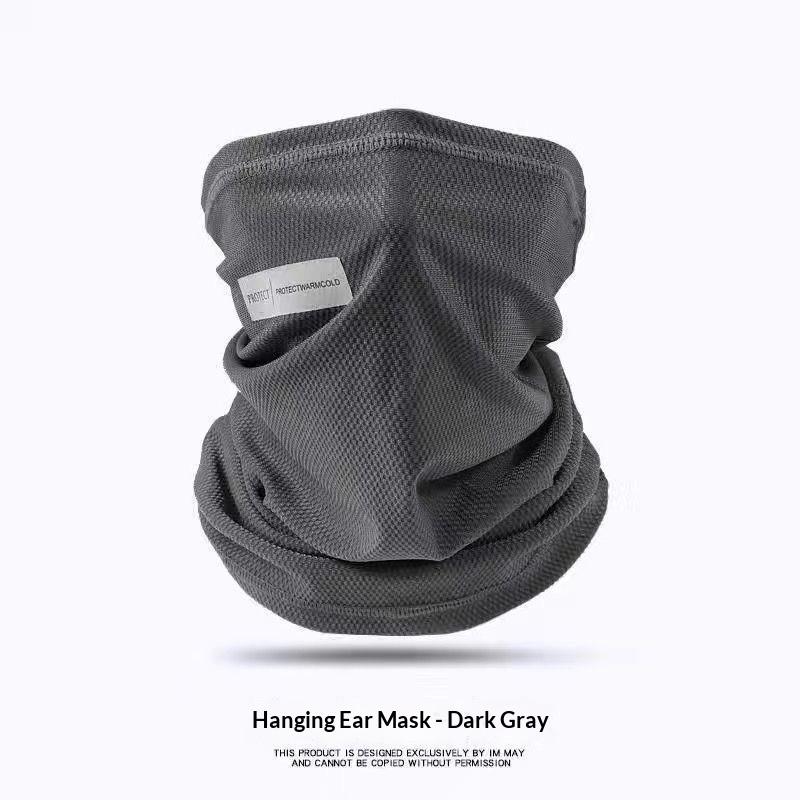 Summer Ice Silk Sunscreen Mask For Men Women Outdoor Cycling Face Cover Solid Color Neck Wrap Uv Protection Ear Bandana Scarf