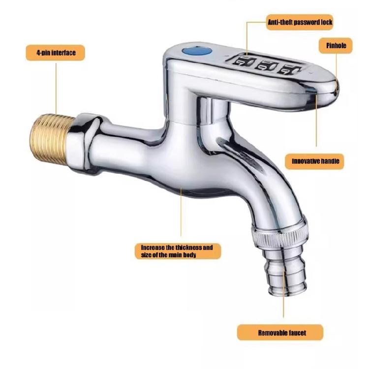 Cold Weather Resistant Faucet Not Theft Mechanism Pressure Output Water Spigot Suitable for Gardening Laundry Use