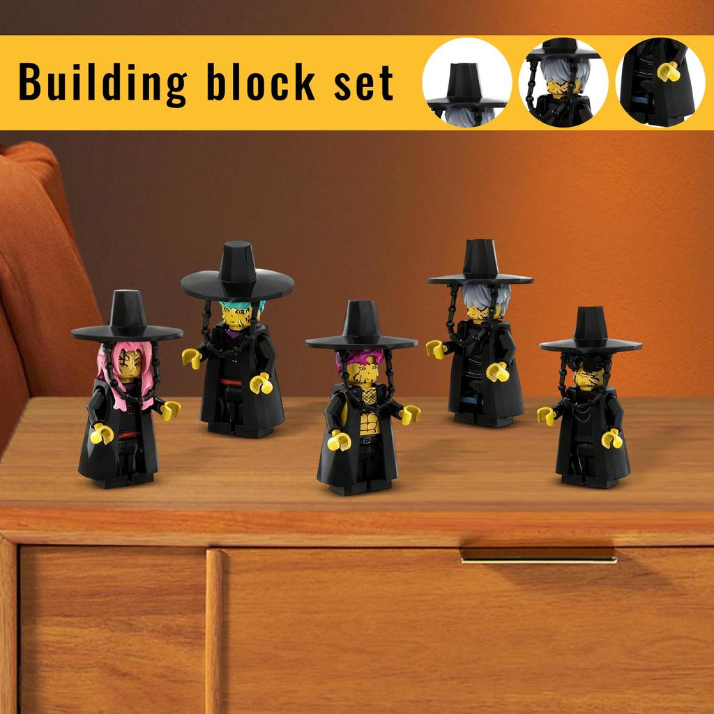 Boys 5-Piece Building Block Minifigure Toy Set