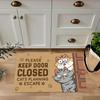Cartoon Cat Floor Mat Entrance Entrance Crystal Velvet Dirt-resistant and Wear-resistant Foot Mat Floor Mat