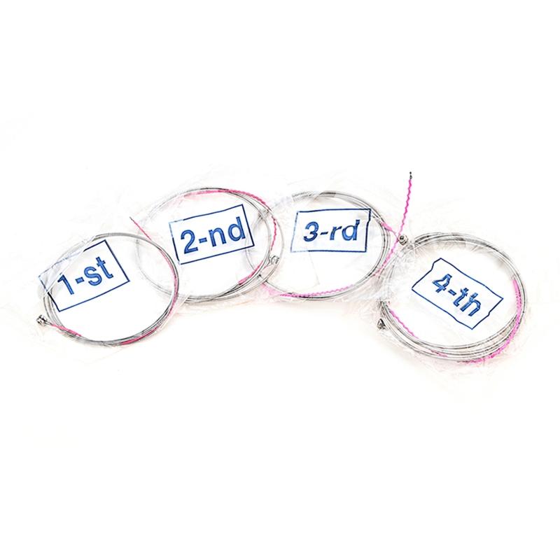 4-string Acoustic Guitar Strings Replacement Stainless Steel Bass String Durable