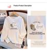 Loose Autumn Sweatshirt for Plus Sizes (200-350 Jin, Bust 150/160)