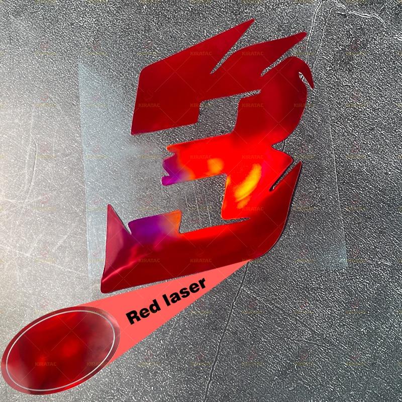 1pc Red Laser Motorcycle Number Stickers Waterproof for Refit Motorbike Helmet Fairing Bicycle Scooter Universal Vinyl Decals