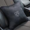 Car Seat Neck Pillow Leather Headrest Lumbar Waist Support for Peugeot 2008 3008 307 308 206 207 208 407 508 5008 106 107 Rifter T08