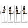 Crow/Owl/Black Cat Shaped Skeleton Stake Courtyard Villa Garden Light Solar LED Outdoor Lighting Decoration, Halloween
