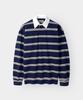Industry Striped Rugby Shirt_Navy
