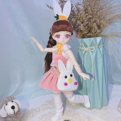BJD Doll Lovely Collectible Comfortable To Touch Two-dimensional Comic Face BJD Doll Girl Toy Birthday Gifts