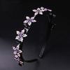 Elegant Women Pearl Hair Hoop Sweet Rhinestone Bangs Clip Headband Hair Bands with Clips  Gifts