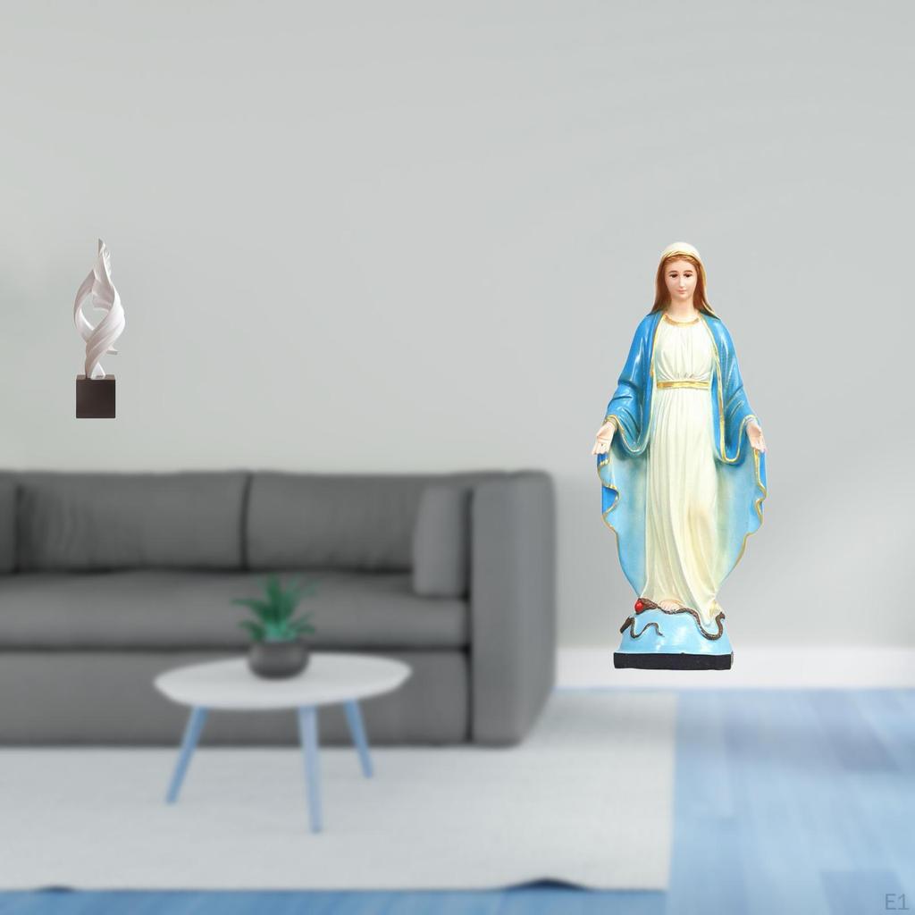 Abstract Art Statue Decorative Lady Figurine Resin Sculpture Souvenir Religious Ornament Catholic