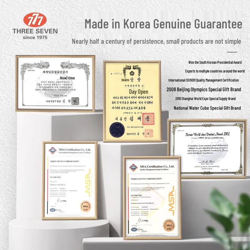 THREE SEVEN (777) 5-Piece Nail Clipper and Ear Spoon Set