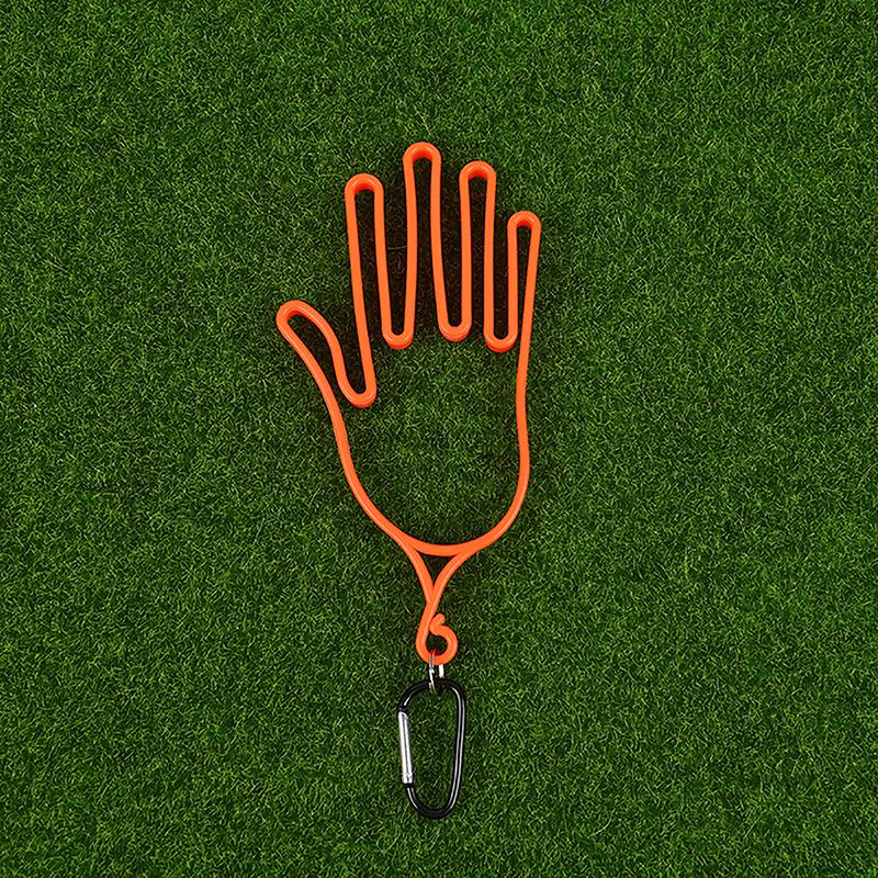 Golf Glove Holder With Key Chain Plastic Glove Rack Dryer Hanger Stretcher With Buckles Gloves Holder Keeper Dryer Shaper Tool