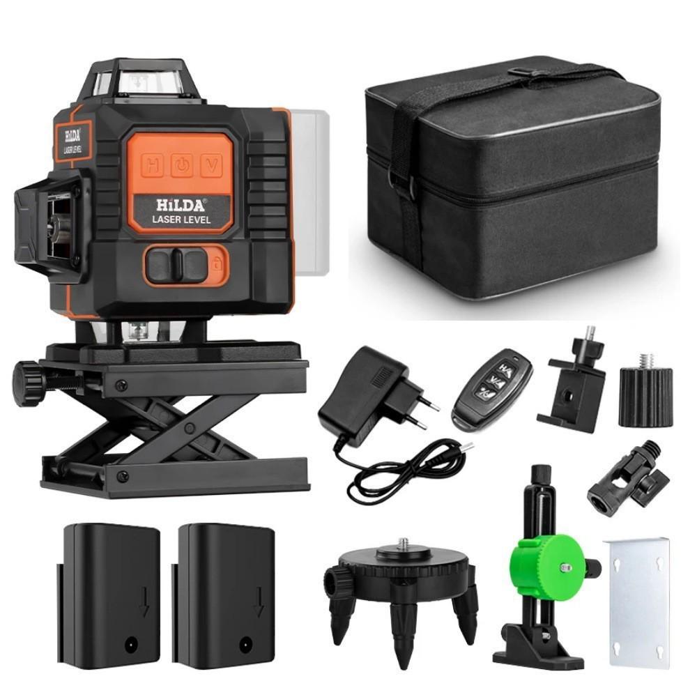 16-Line Green Laser Level: High-Precision, Strong Light, Automatic, Wall-Mounted Infrared Projector.