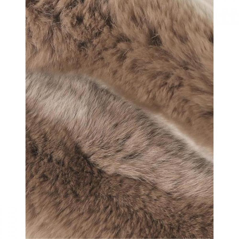 Daks Women S Rex Fur Muffler Brown Dbmu3f986w3