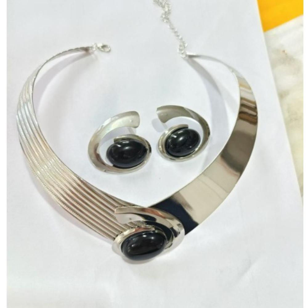 European and American Bohemian Style Spiral Snail-shaped Acrylic Gem Jewelry Set Women's Necklace Bracelet Combination