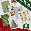 2/4/6pcs Set Kitchen Towels Snowman Christmas Tree patternHand Towels Christmas Decorations for Home Noel Dish Towels Gifts
