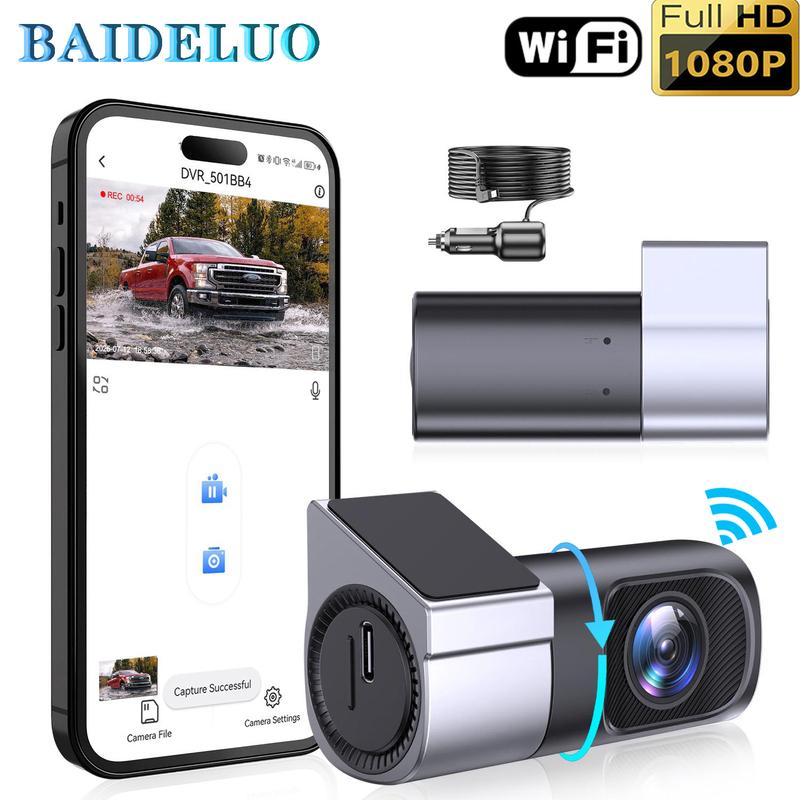 1080P Dashcam Mit Nachtsicht Mini Versteckte Dashcam 24-Stunden Parküberwachung Schleifenaufnahme G-Sensor App-Steuerung