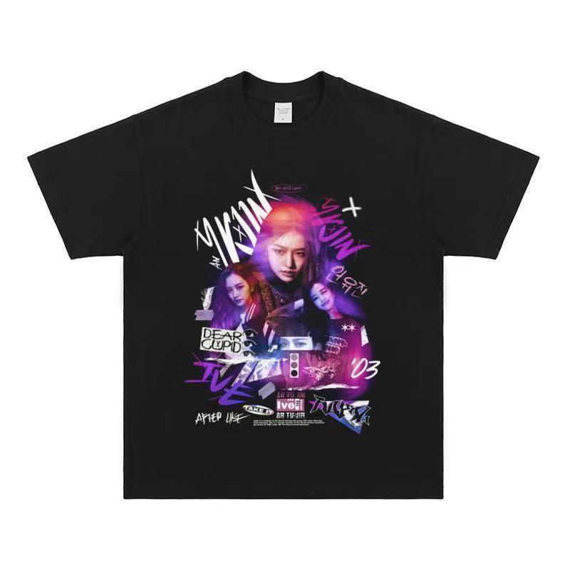 

IVE Concert T-Shirt An Yujin Gaeul Wonyoung Fan Tee 3XL