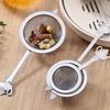 Food Grade 304 Stainless Steel Teas Infuser Basket Fine Mesh Strainers With Ergonomic Handle For Hot Iced Beverages