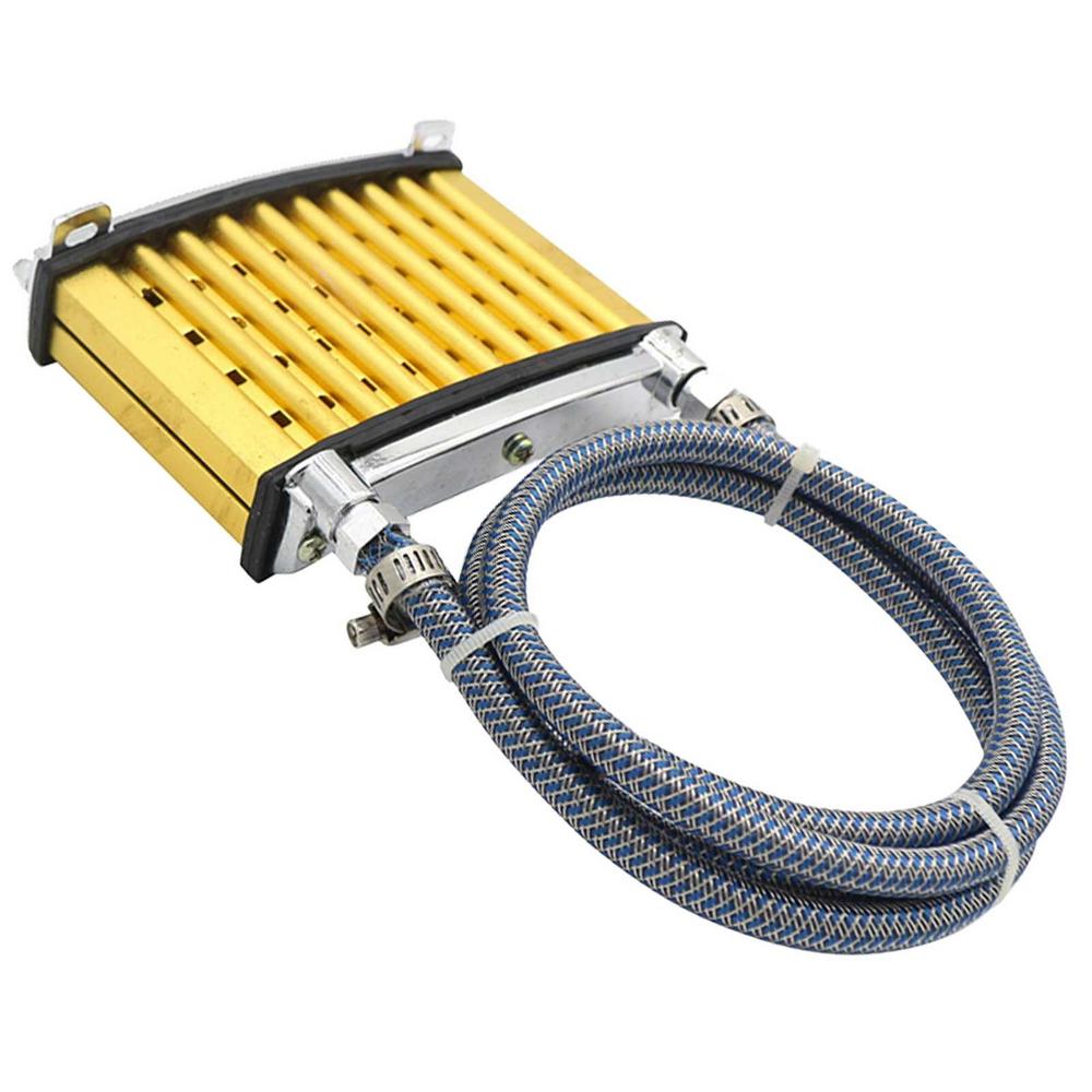 

Universal Motor Engine Radiator Oil Cooler Motorcycle Oil Cooling Fan Upgrade Aluminum Motorcycle Engine Oil Cooling Fan