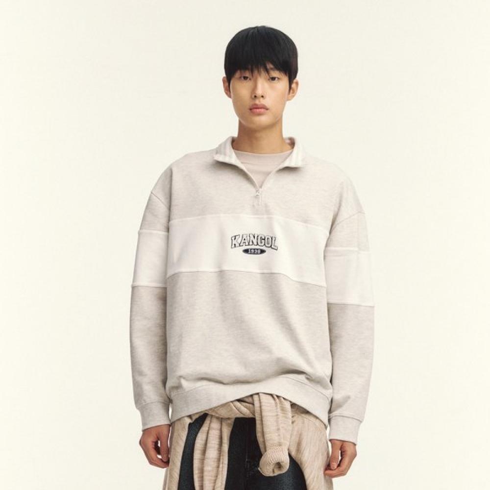 Свитшот Kangol College с молнией на половину 1758 Овсяный XL