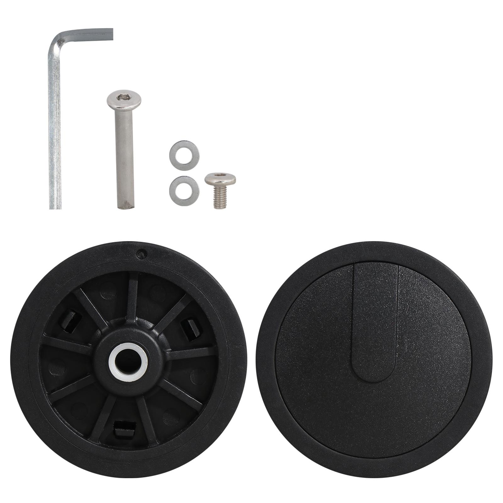 

1 шт. практичные сменные колеса из ПВХ для багажа, бесшумные ролики для самолета, для дорожных чемоданов, колес для тележек A