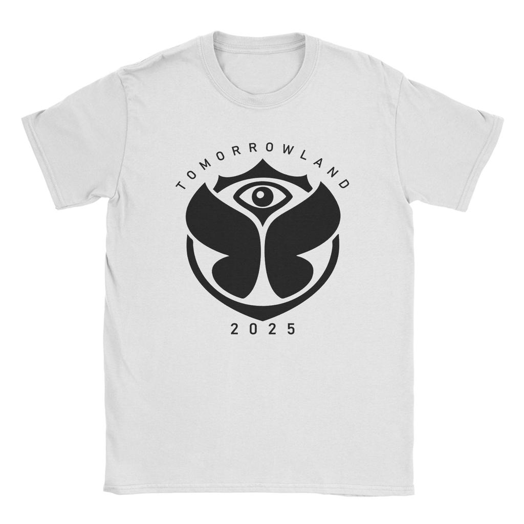 Men's T Shirt Tomorrowland Belgium 2025 Festival Trip T-Shirts Magical Futuristic Festival Logo Summer Tee Shirt Cotton Tops
