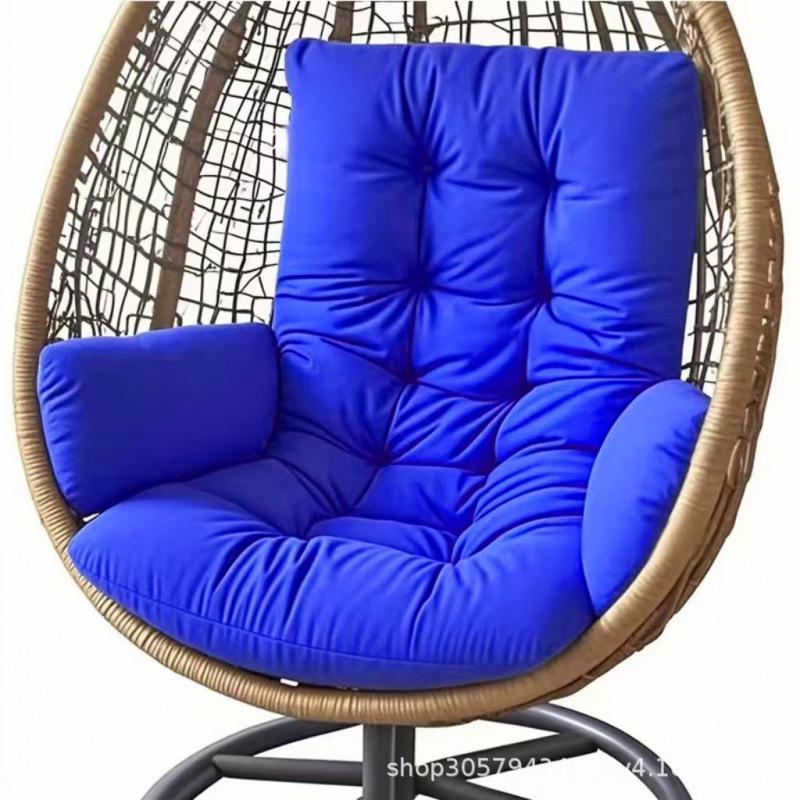 Thickened Hanging Basket Seat with Enlarged Backrest Cushion for Swing, Single Sofa, or Rocking Chair