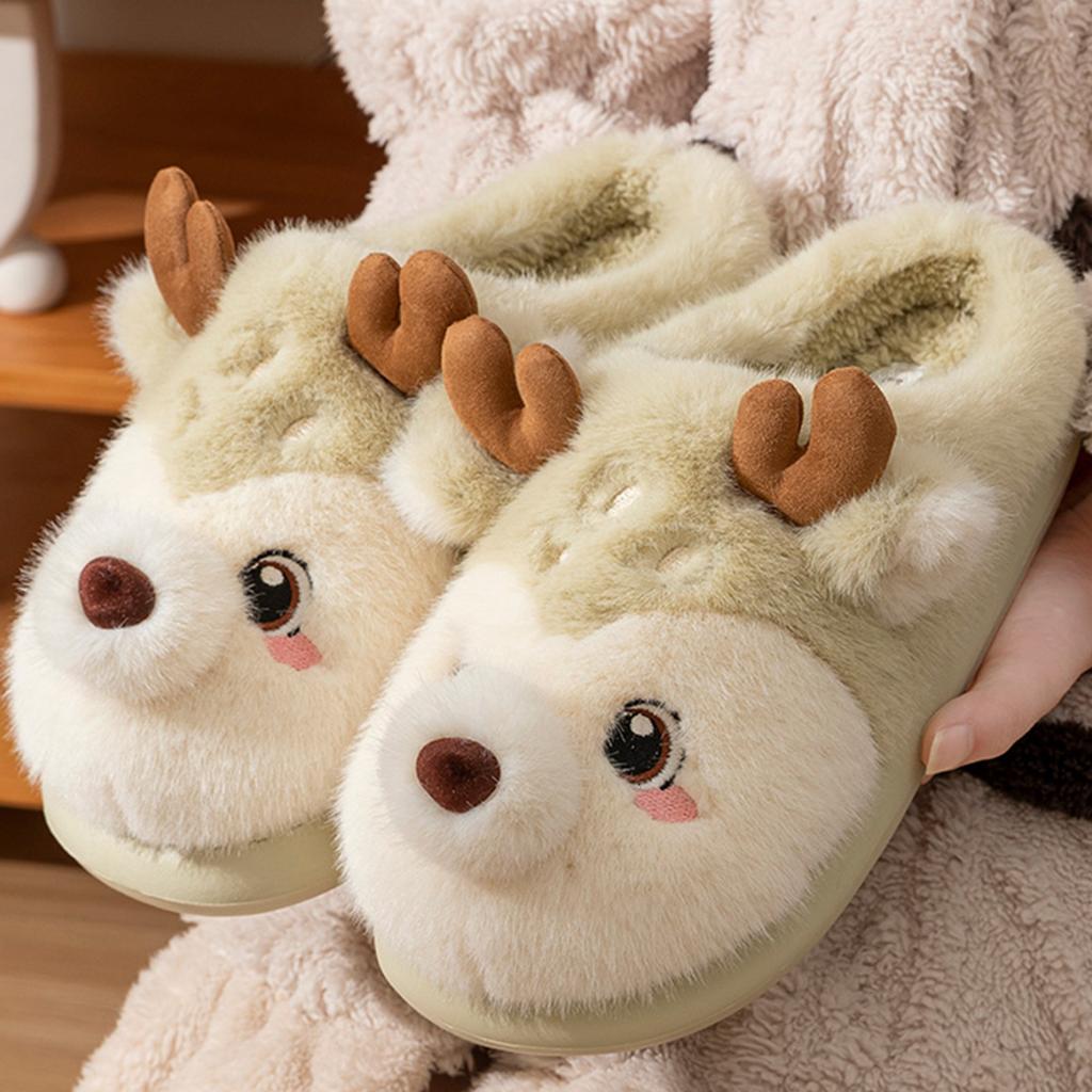 2025 neue Indoor-Hausschuhe warm rutschfest dicker Boden Baumwollmopp Winter-Baumwollpantoffeln Herbst und Winter