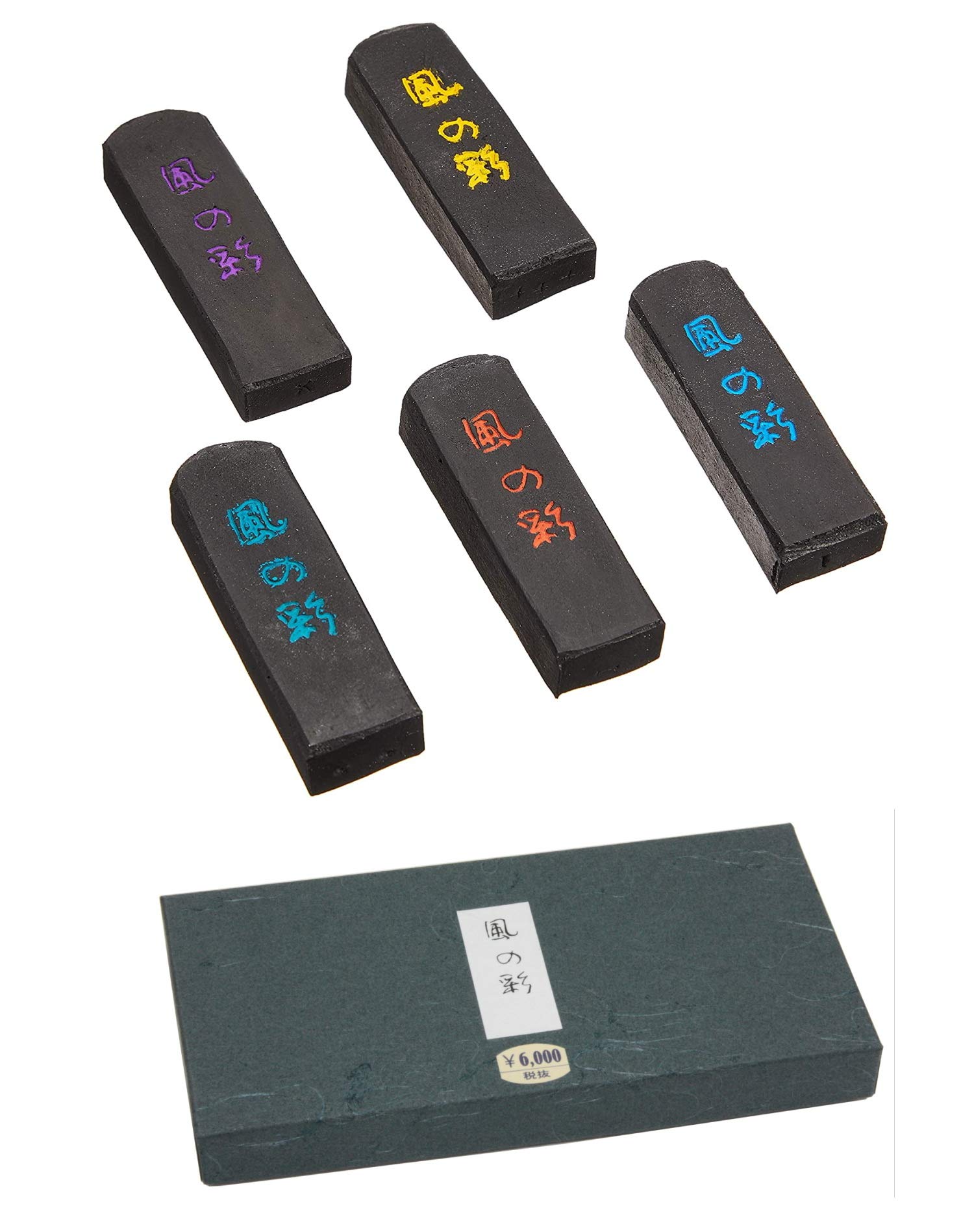 

Кольорове чорнило Кольори вітру Набір з 5 кольорів від Suzuka Ink, Shinseido