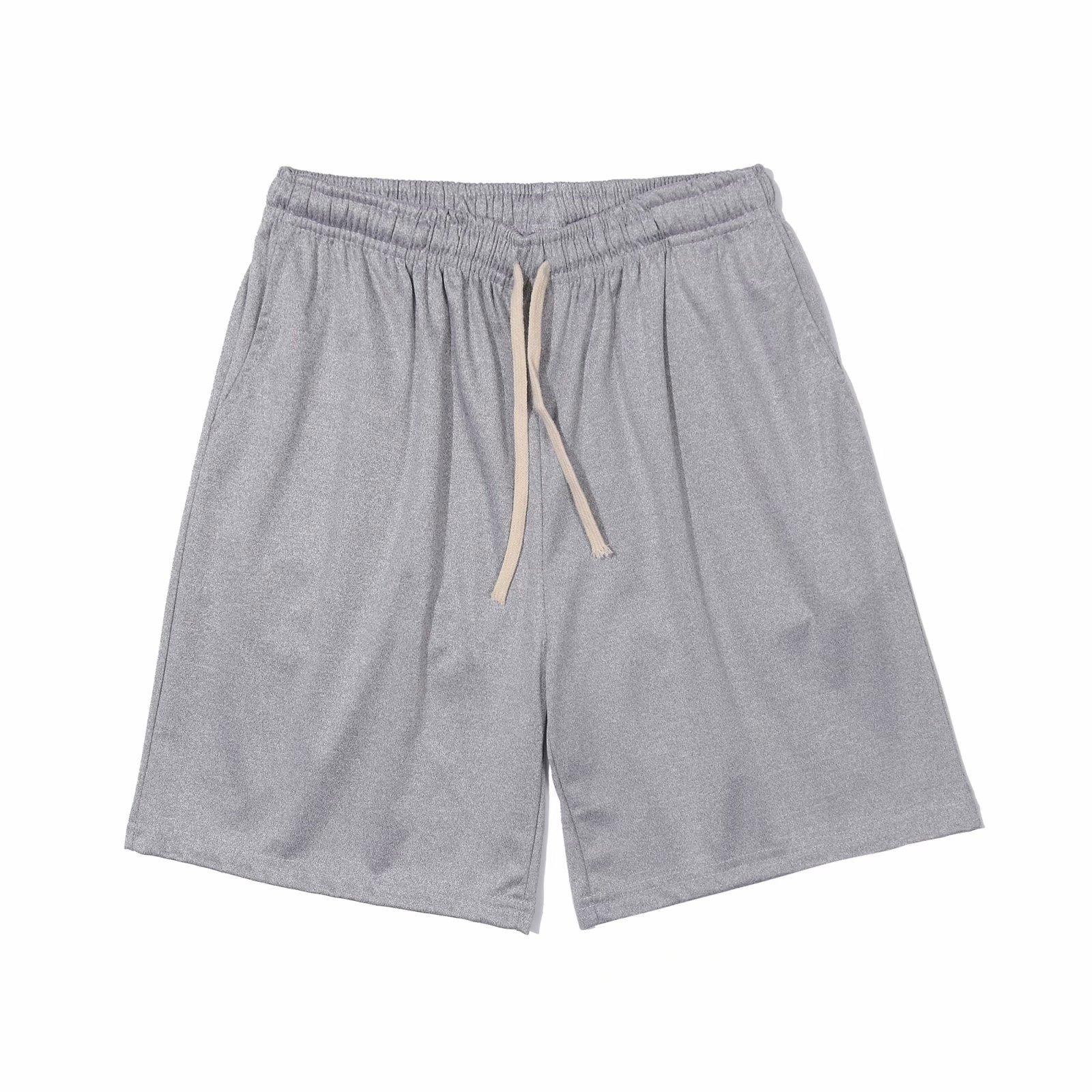 

Shorts Man s Summer Solid Color Loose Casual Five-point Pants Sports Shorts Man S сірий