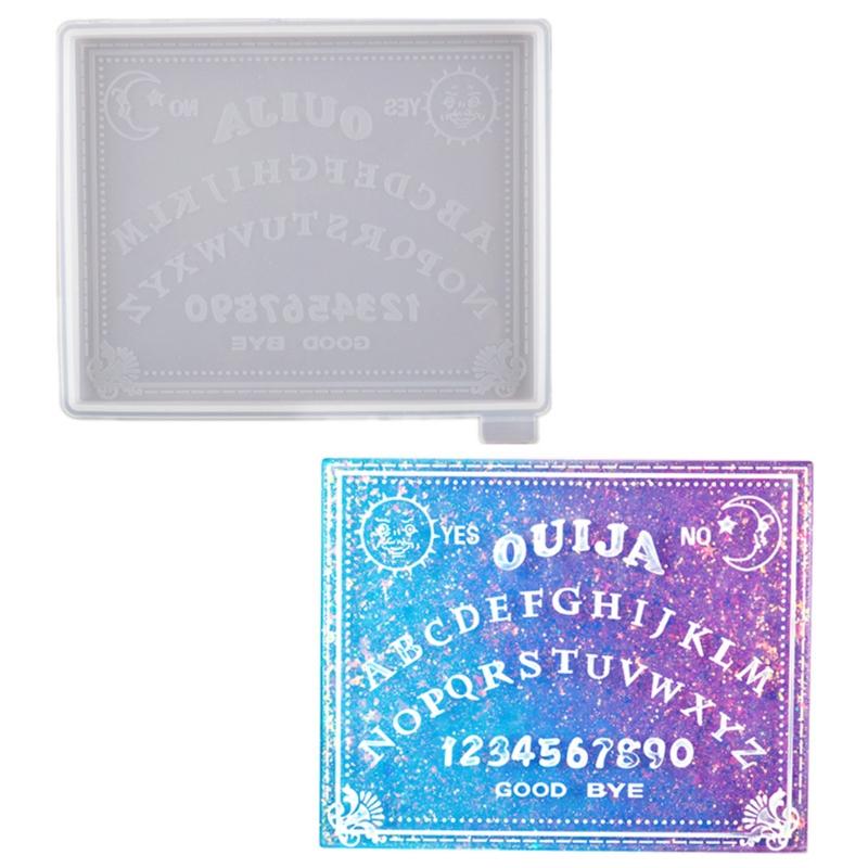 DIY Gothic Hexerei Board Tag Schlüsselanhänger Silikon Epoxidform DIY Schlüsselanhänger Anhänger Schmuck Bastelform für Geschenk