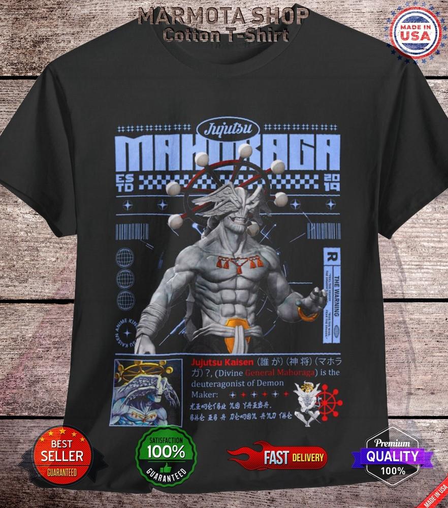 

Mahoraga Jujutsu Kaisen T-Shirt Gojo Itadori Anime Japanese Tee Shirt Manga JJK 4XL
