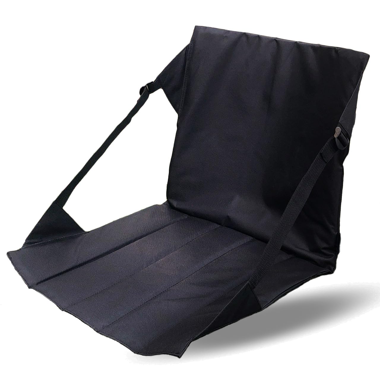 

OAKRAFT Outdoor Chair, Folding Chair, Portable Chair, Mini Chair, Outdoor Chair, Cushion with Backrest, Cross-legged Chair, Camping (Black)