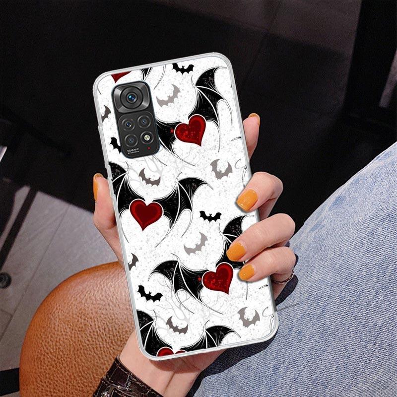 Gotische Vampir Scharlachrote Kunst Handyhülle Für Xiaomi Redmi Note 15 14 13 12S 12 11 Pro Plus 14S 11S 11E 10 10S 11T 5G Personalisierte C