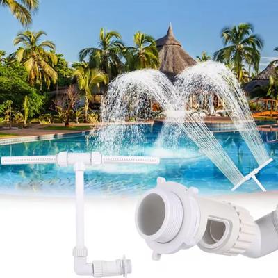 Double Spray Adjustable Pool Fountain Accessory Capable of 360 Rotation Pool Cooler Easy To Install for Pool Party Decoration