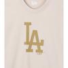 New Era Printed Logo Short Sleeve T-Shirt Unisex T-Shirts Beige 12147608
