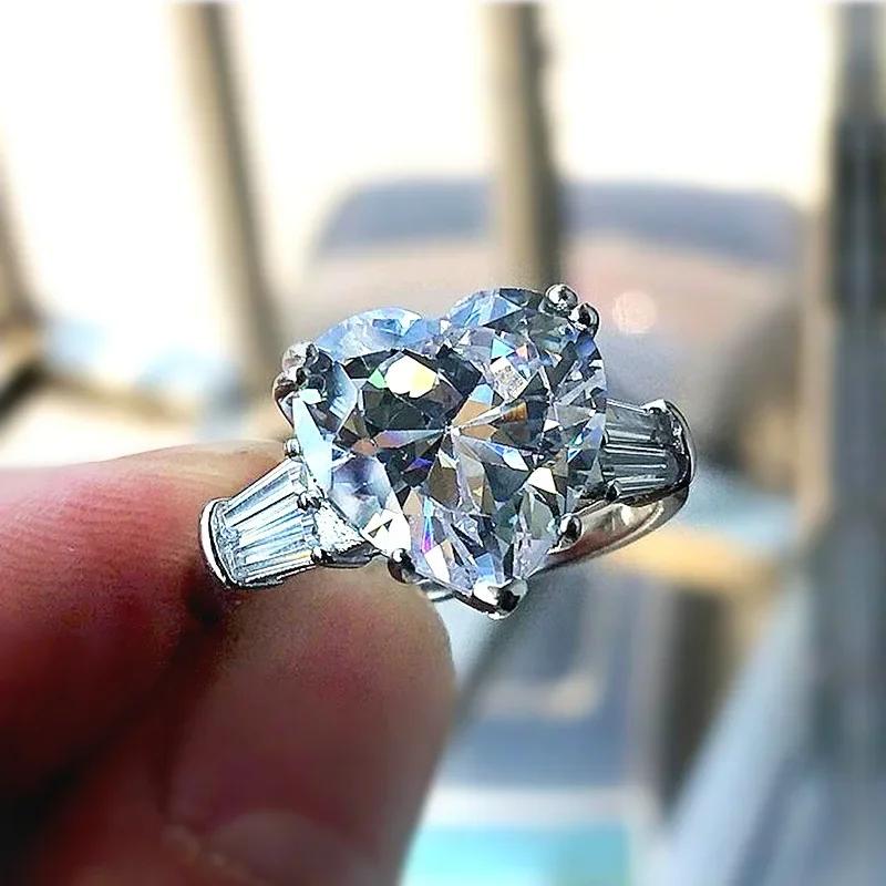Fashion Versatile Cubic Zirconia Ring For Women Simple Stylish Wedding Bride Accessory Party Jewelry Drop Shipping