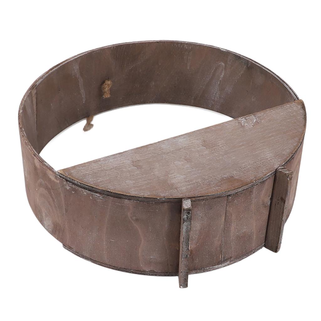 Binnen Wandhangend Rond Plantenbak Rustiek Ronde Houten Hangende Plantenbak voor s