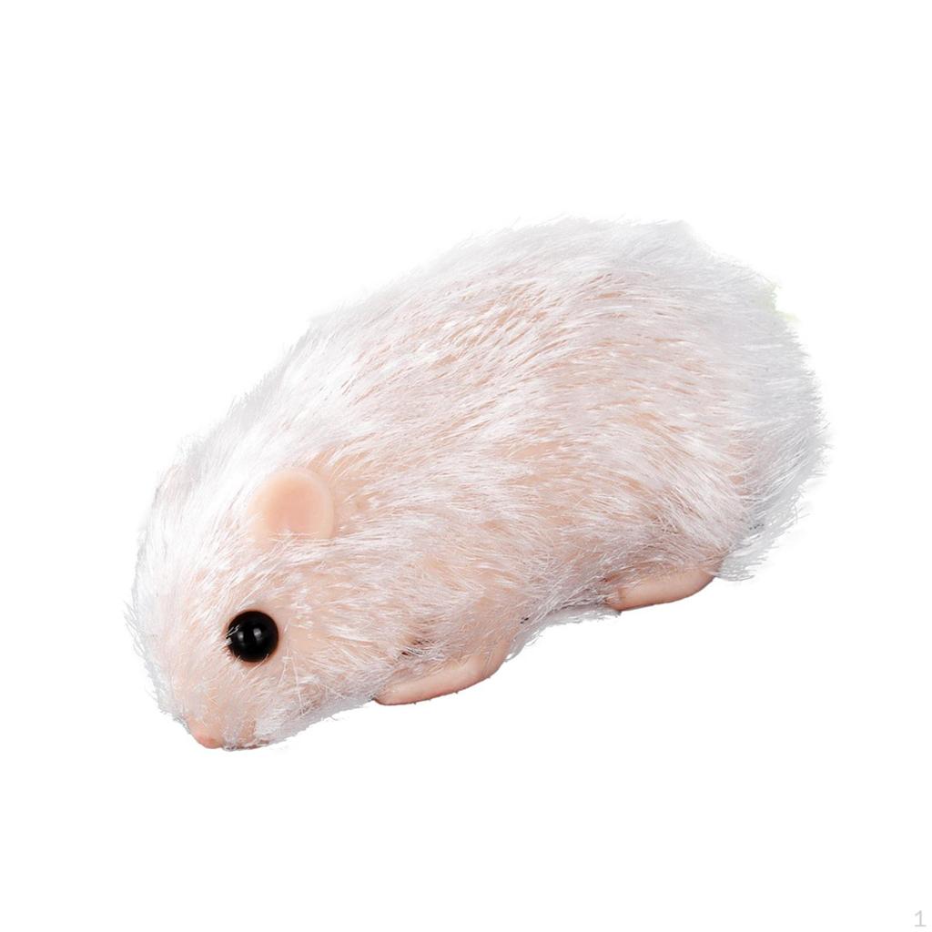 Entzückende Hamsterfigur, handgefertigt mit pelzigen Details – charmante Tierskulptur zur Inneneinrichtung