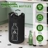 Folding Storage Bag 82L Large Capacity Empty Bottle Storage Basket Aluminum Handle Design Bottle Collector Recycling Bin 1PC