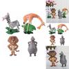 Figuras de Acción de la Película Madagascar 4 Piezas Colección de Muñecos Juguete Para Niños Lindo Y Mini Juguete