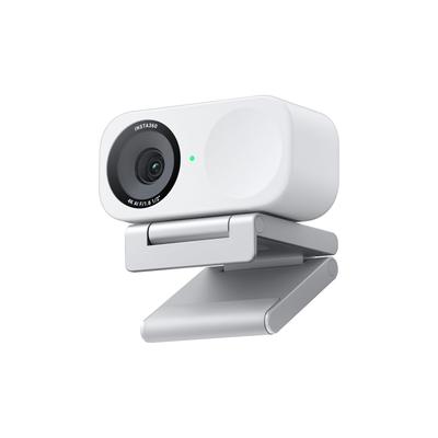 Webcam Insta360 Link 2C Standard Edition Arctic White 4K per pollici con eliminazione del rumore AI, utile per i videogiochi, può essere utilizzata con PC/Mac,