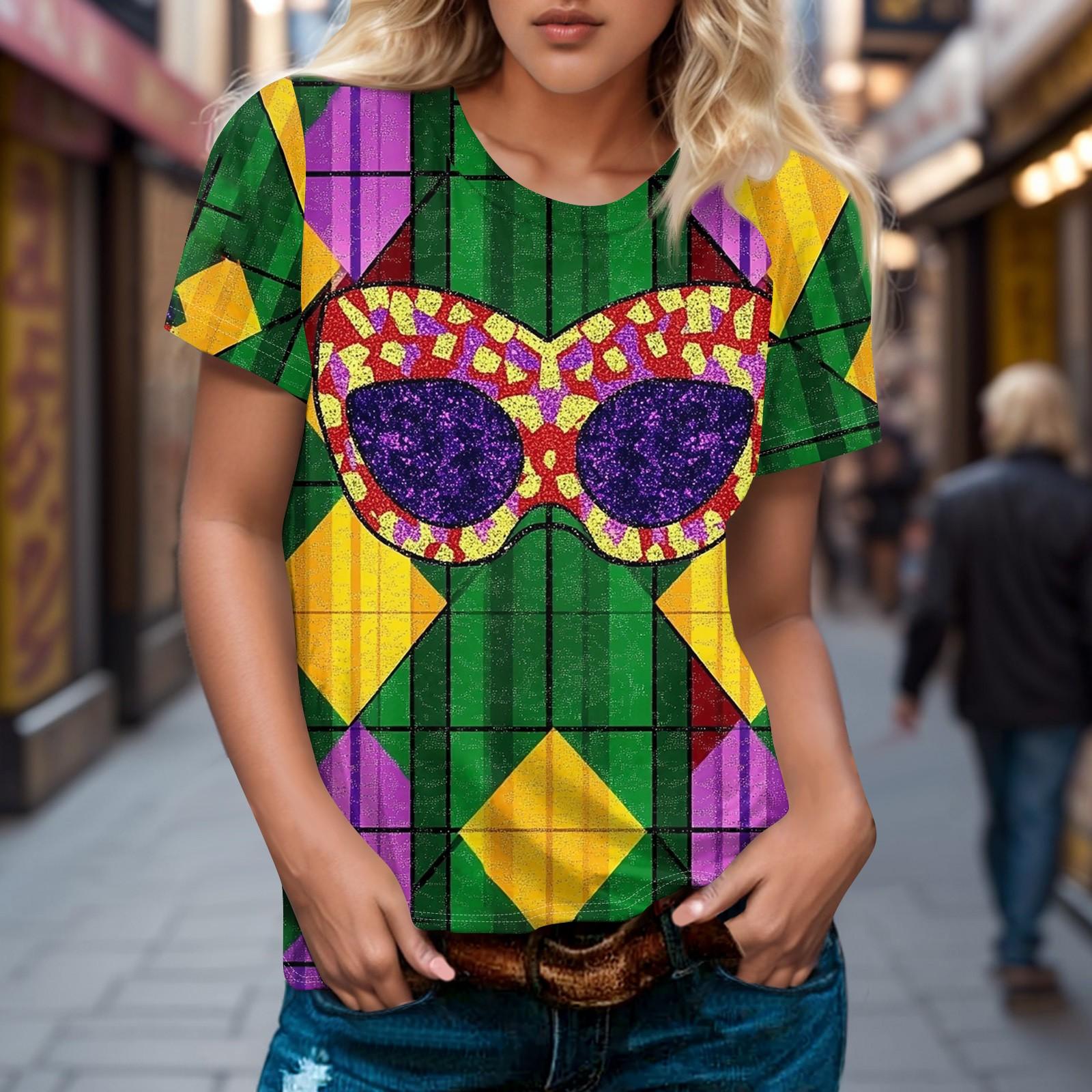 

Женская повседневная футболка с коротким рукавом и круглым вырезом с принтом L армия зеленый