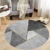 Crystal Velvet Simple Round Floor Living Room Bedroom Office Sofa Carpet Washable Dirt-resistant Non-slip Floor Cushion