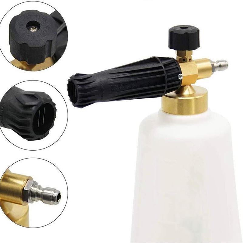 High-Pressure Adjustable Car Wash Foam Gun with Five-Color Nozzle