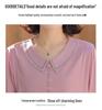 Elegant Silk-Like Long-Sleeve Tops for Middle-Aged Women
