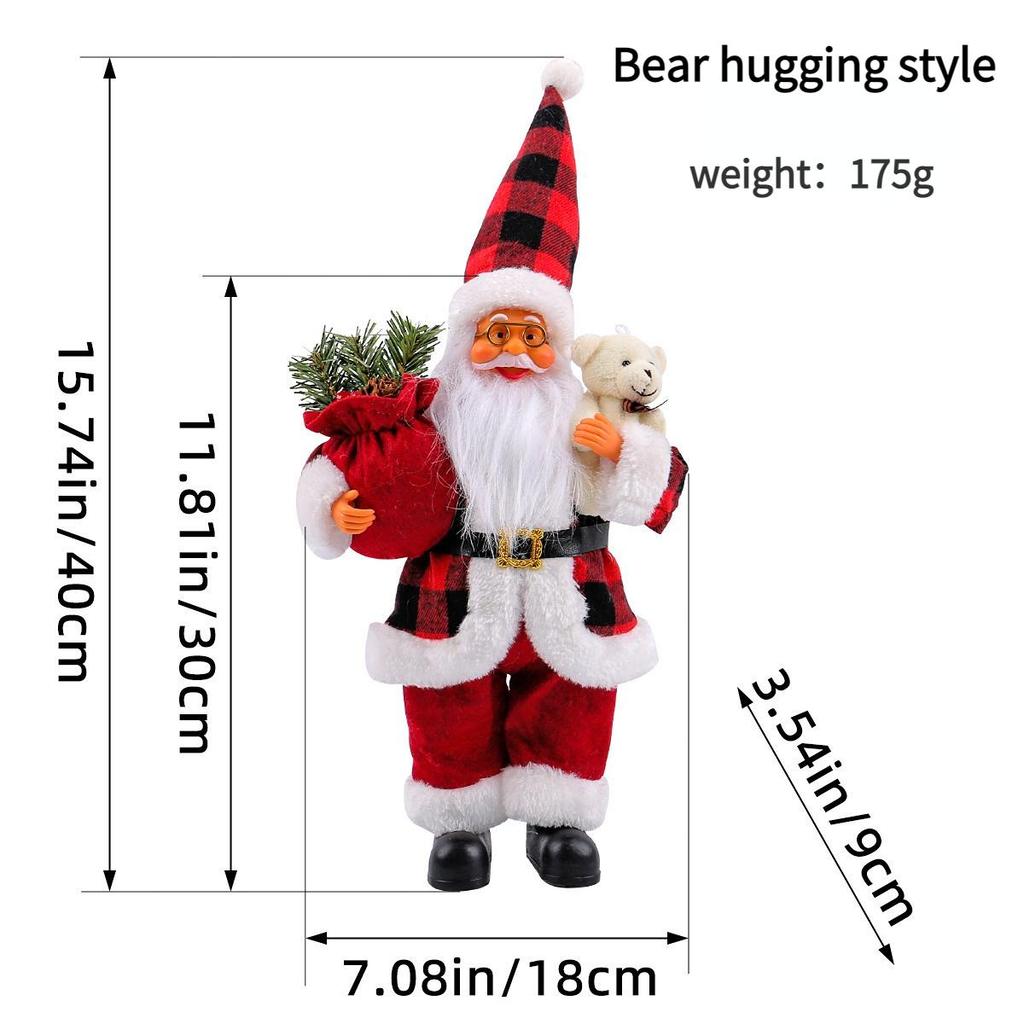 Decor New-Year Goods Santa Claus Christmas Doll Home Decoration Merry Christmas Kids Gift
