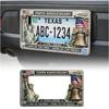 250th Anniversary Commemorative License Plate Frame High-quality Vietnam Veteran Salute Mental License Plate Decorative Frame License Plate Covers