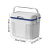 Portable Picnic Lunch Cooler With Handle 10L Camping Fridge Cooling Box Insulation Box For Auto Outdoor Camping Accessories
