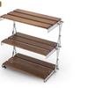 ZISIZ Foldable 3-Layer Outdoor Storage Rack